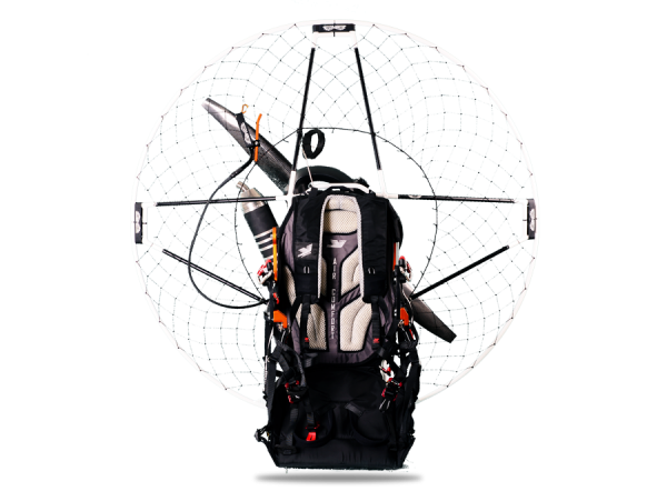 AirItaly AIR-GE paramotor with aluminum frame and cage