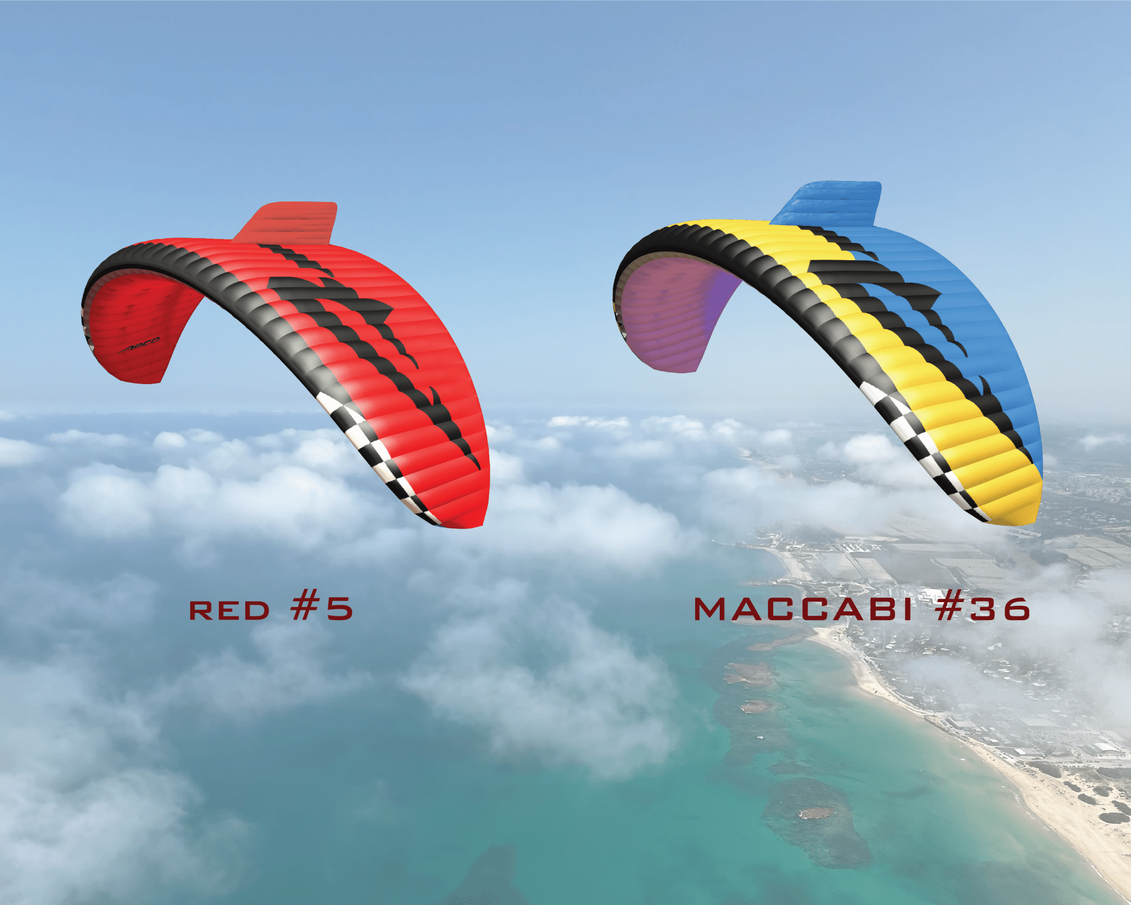 APCO F7 reflex wing planform in brand colors