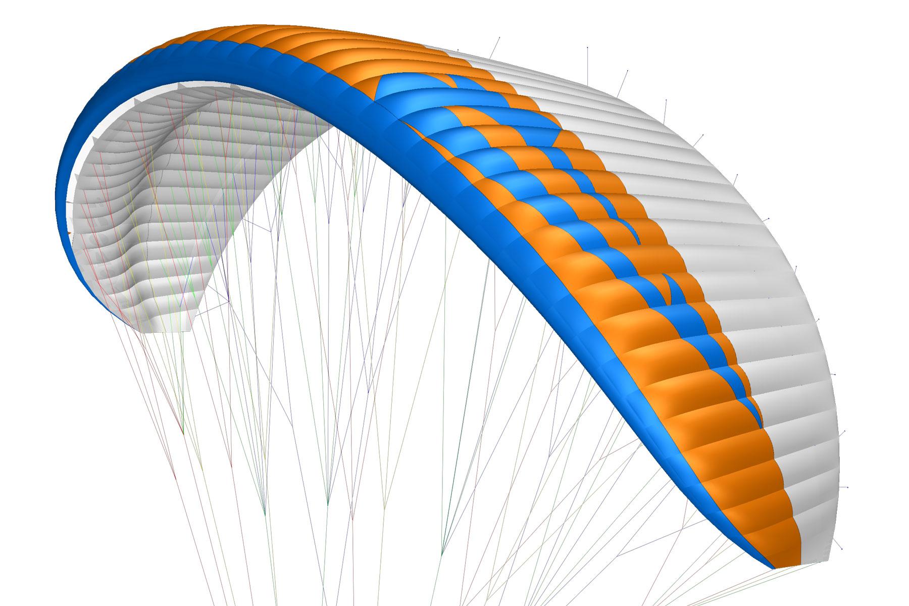 APCO Hybrid PM wing showing its part single-surface construction
