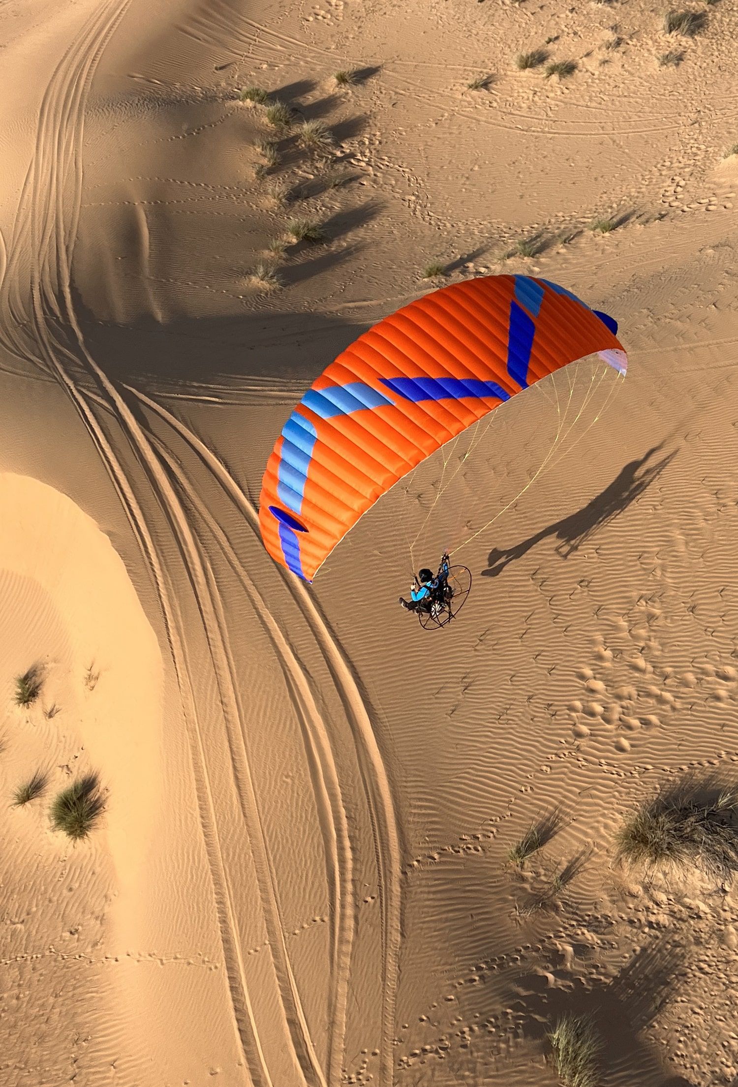 Ozone Moxie PWR wing overhead during a training launch