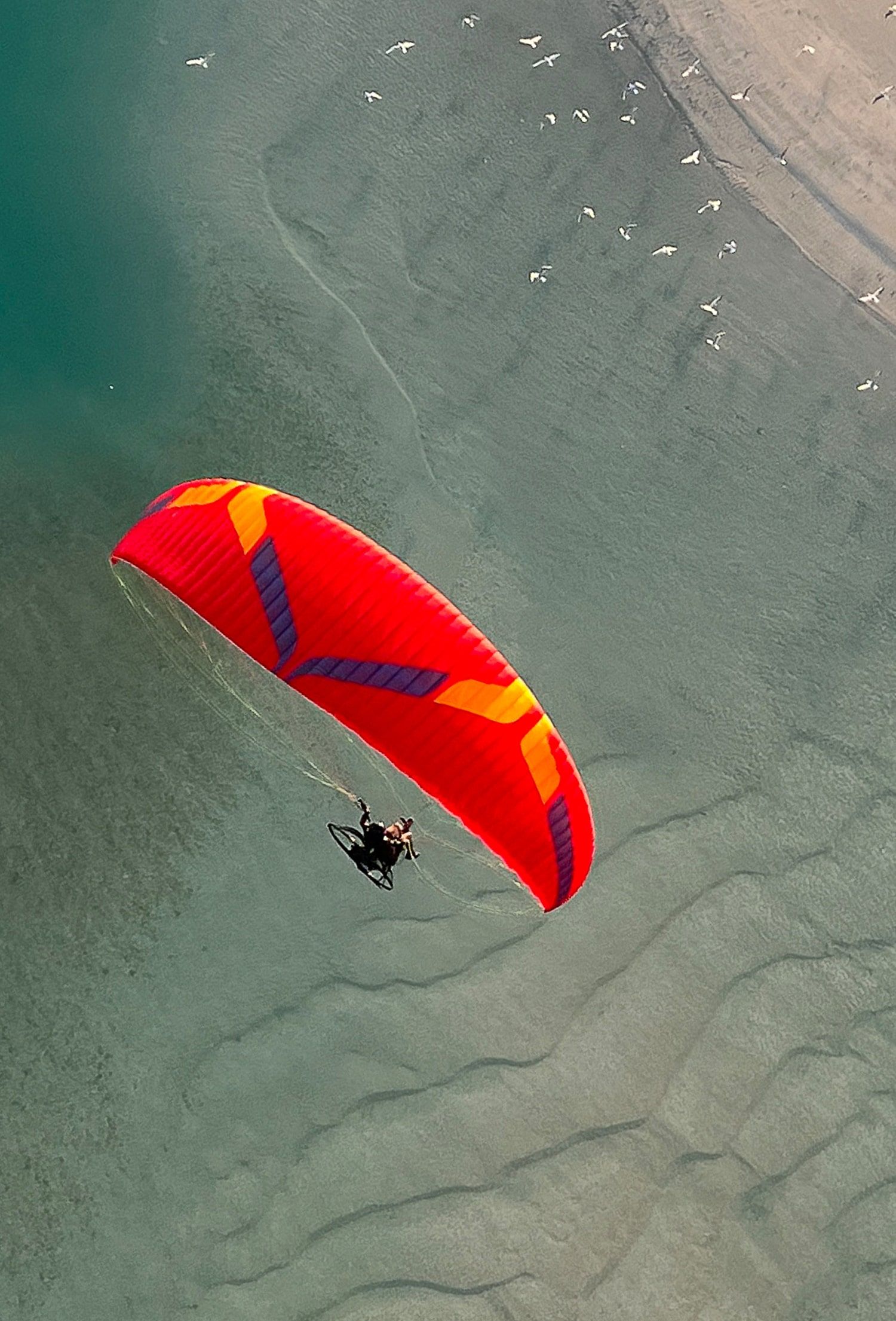 Ozone Speedster 3 at speed on an XC flight